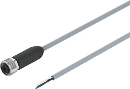 Festo Straight Male M12 to Unterminated Actuator/Sensor Cable, 5m [NEBA-M12G5-U-5-N-LE4]; 351-331