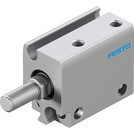 Festo Pneumatic Compact Cylinder - ADN-S-10-10-A-F1A, 10mm Bore, 10mm Stroke, ADN Series, Double Acting [ADN-S-10-10-A-F1A]; 351-381