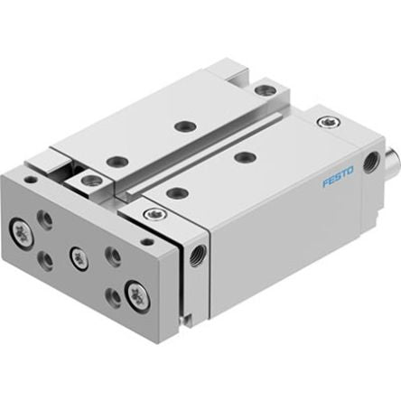 Festo Pneumatic Guided Cylinder - DFM-25-50-B-PPV-A-KF, 25mm Bore, 50mm Stroke, DFM Series, Double Acting [DFM-25-50-B-PPV-A-KF]; 351-492