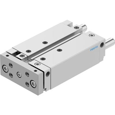 Festo Pneumatic Guided Cylinder - DFM-25-80-B-PPV-A-GF, 25mm Bore, 80mm Stroke, DFM Series, Double Acting [DFM-25-80-B-PPV-A-GF]; 351-494