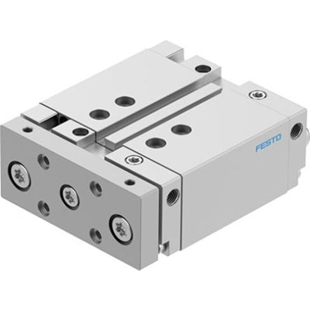Festo Pneumatic Guided Cylinder - DFM-32-40-B-PPV-A-GF, 32mm Bore, 40mm Stroke, DFM Series, Double Acting [DFM-32-40-B-PPV-A-GF]; 351-505