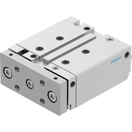 Festo Pneumatic Guided Cylinder - DFM-40-50-B-PPV-A-KF, 40mm Bore, 50mm Stroke, DFM Series, Double Acting [DFM-40-50-B-PPV-A-KF]; 351-515