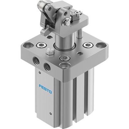 Festo Pneumatic Compact Cylinder - DFST-32-20-DL-Y4-A-S-G2, 32mm Bore, 20mm Stroke, DFST Series, Double Acting [DFST-32-20-DL-Y4-A-S-G2]; 351-528
