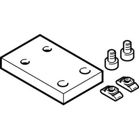 Festo Support MUP-18/25-P, For Use With Pneumatic Cylinder & Actuator [MUP-18/25-P]; 351-589