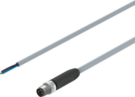 Festo Unterminated to Straight Male M8 Actuator/Sensor Cable, 2.5m [NEBA-LE3-U-5-N-M8G3]; 351-592