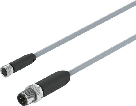 Festo Straight Male 4 way M8 to Straight Female 4 way M12 Actuator/Sensor Cable, 2.5m [NEBA-M8G4-U-2.5-N-M12G4]; 351-611