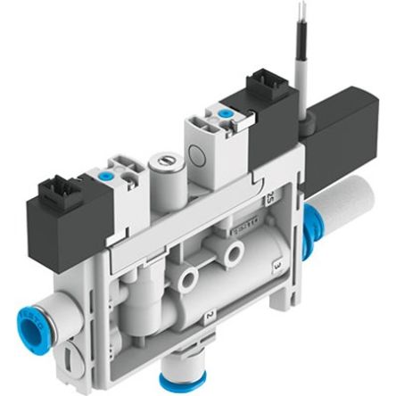 Festo Vacuum Generator, 0.95mm nozzle , 4.1bar 21L/min, OVEL series [OVEL-10-H-15-PQ-VQ6-UC-C-A-V1PNLK-H3]; 351-624