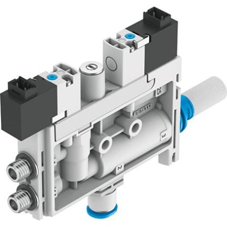 Festo Vacuum Generator, 0.7mm nozzle , 4.8bar 17L/min, OVEL series [OVEL-7-H-15-P-VQ4-UC-C-A-H3]; 351-625