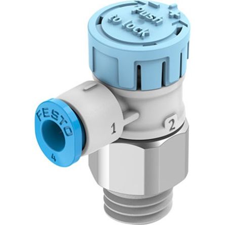 Festo Manual Pneumatic Relay Pneumatic Manual Control Valve VFOE Series, R 1/8, 1/8in, VFOE-LS-T-R18-Q4-F1A [VFOE-LS-T-R18-Q4-F1A]; 351-744