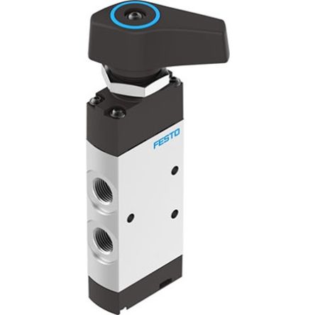 Festo Manual Pneumatic Relay Pneumatic Manual Control Valve VHEF Series, G 1/8, 1/8in, VHEF-E-B53C-G14 [VHEF-E-B53C-G14]; 351-745