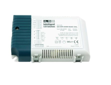 Intelligent LED Solutions IZCVAR-040M-9020C-SAL LED Driver, 180 → 295 V ac 350 → 1050mA [IZCVAR-040M-9020C-SAL]; 351-767