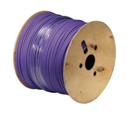 HellermannTyton ConnectivityCA, 500m Cat6a, Purple Unterminated to, F/FTP Shielded, Unterminated LSFRZH Sheath [CA199]; 351-802