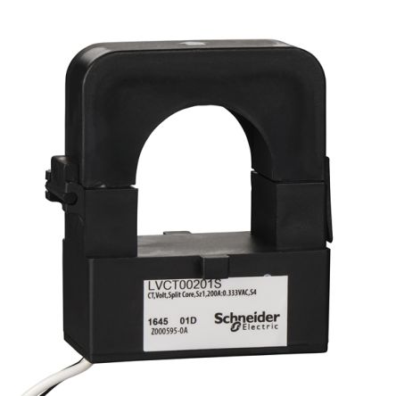 Schneider Electric PowerLogic Series Current Transformer Current Transformer, 200A Input, 32mm Bore, 600 V [LVCT00201S]; 354-315
