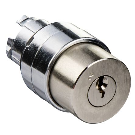 Schneider Electric Harmony Series 2 Position Selector Switch Head, 22mm Cutout, Silver Handle [ZB4BG2E2]; 354-426