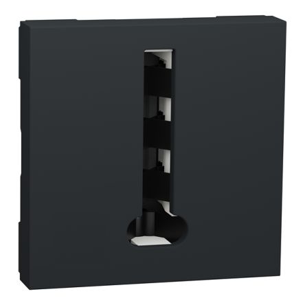 Schneider Electric Black Telephone Socket 1-way [NU349654]; 357-149