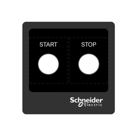 Schneider Electric Marking Accessory for Use with Pushbuttons, Start, Stop [ZBYLEG101001]; 357-221