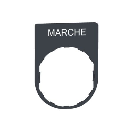 Schneider Electric Marking Accessory for Use with Pushbuttons, Marche [ZBYP2103]; 357-226