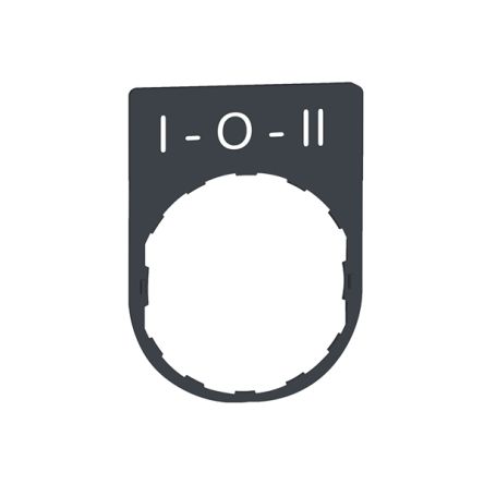 Schneider Electric Marking Accessory for Use with Pushbuttons, i-o-ii [ZBYP2186]; 357-229