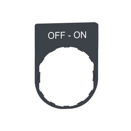 Schneider Electric Marking Accessory for Use with Pushbuttons, Off-On [ZBYP2367]; 357-231