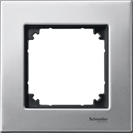 Schneider Electric Silver 1 Gang Light Switch Cover [MTN403160]; 357-285