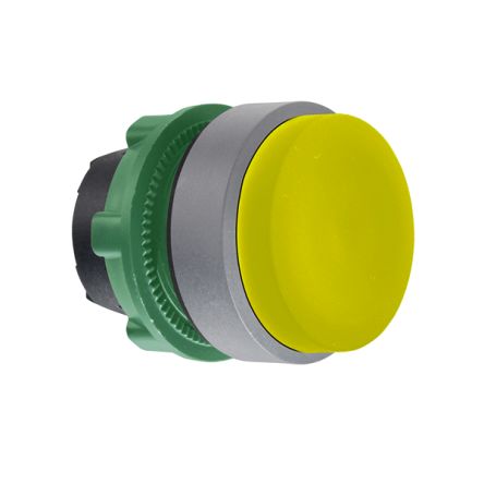 Schneider Electric Harmony Series Yellow Push Push Push Button Head, 22mm Cutout, IP66, IP67 [ZB5AH5C0]; 357-299