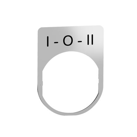 Schneider Electric Marking Accessory for Use with Pushbuttons, i-o-ii [ZBYM2186]; 357-384