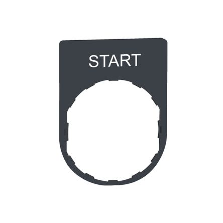 Schneider Electric Marking Accessory for Use with Pushbuttons, Start [ZBYP2303]; 357-386