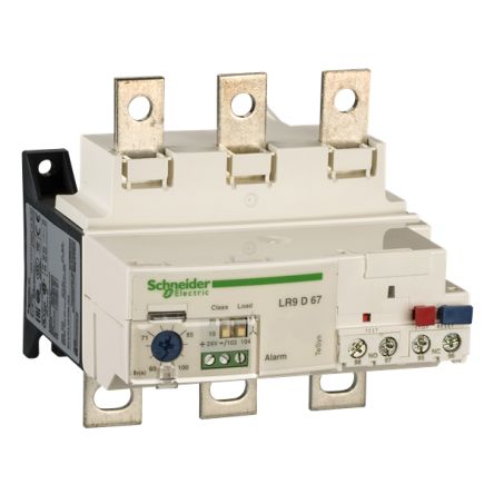 Schneider Electric TeSyS LR Overload Relay NC + NO, 100 A F.L.C, 100 A Contact Rating, 24 V dc, TeSys [LR9D67]; 357-431