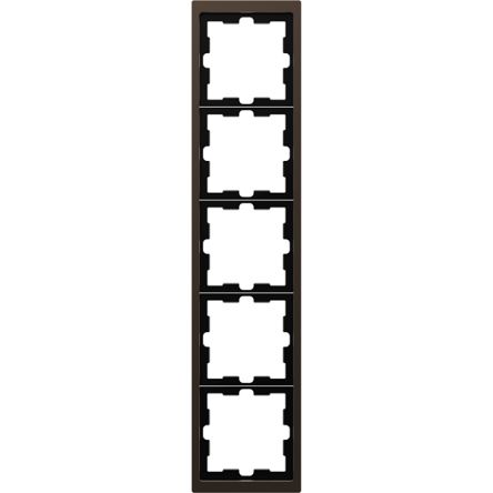 Schneider Electric Brown 5 Gang Light Switch Cover [MTN4050-6552]; 357-486