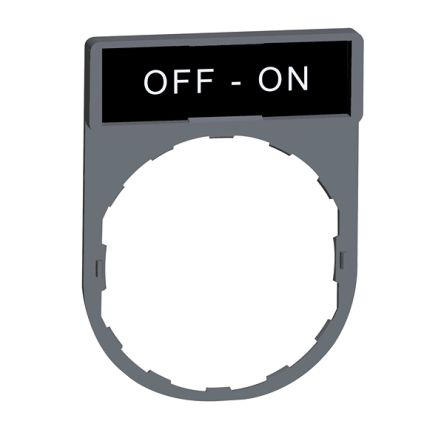 Schneider Electric Marking Accessory for Use with Pushbuttons, Off-On [ZBY2367C0]; 357-547