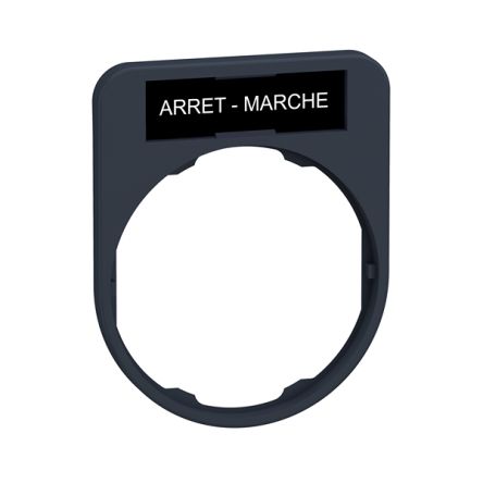 Schneider Electric Marking Accessory for Use with Pushbuttons, Arret-Marche [ZBYF2166]; 357-550