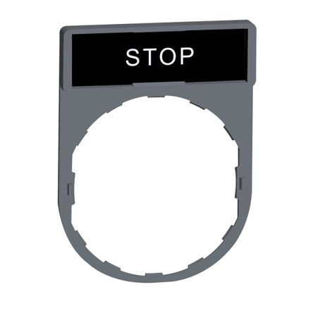 Schneider Electric Marking Accessory for Use with Pushbuttons, Stop [ZBY2304C0]; 357-593
