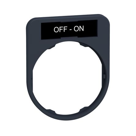 Schneider Electric Marking Accessory for Use with Pushbuttons, Off-On [ZBYF2367]; 357-596