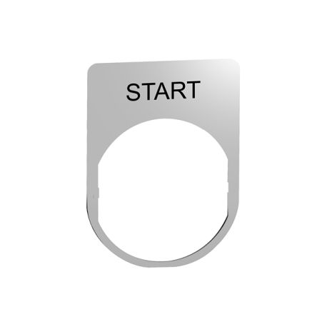 Schneider Electric Marking Accessory for Use with Pushbuttons, Start [ZBYM2303]; 357-608