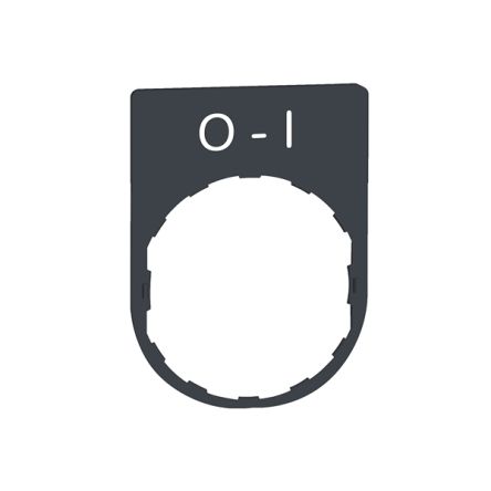 Schneider Electric Marking Accessory for Use with Pushbuttons, o-i [ZBYP2178]; 357-611