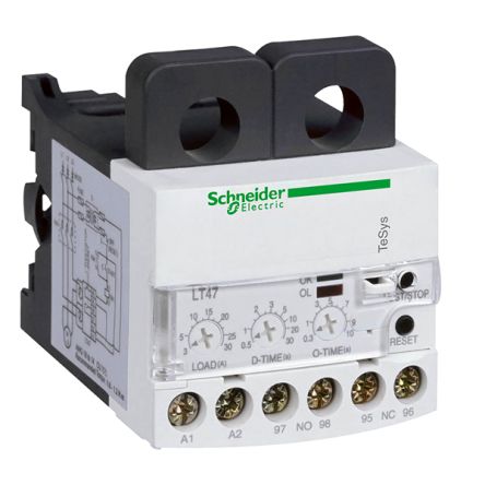 Schneider Electric TeSyS LR Overload Relay, 30 A F.L.C, 30 A Contact Rating, 24 V dc, TeSys [LT4730BA]; 357-625