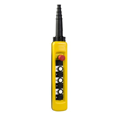 Schneider Electric Push-On Push Button Pendant Station, 10A [XACA1423207H44]; 357-636