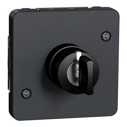 Schneider Electric IP55 Key Switch, 1 NO + 1 NC, 3A 3-Way Straight-Key [MUR35061]; 357-726
