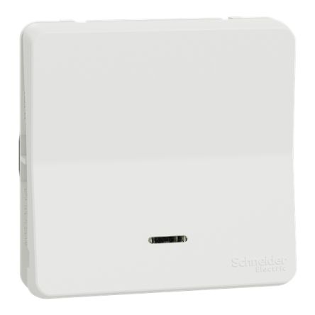 Schneider Electric White Push Button Light Switch, 2 Way, Mureva Styl [MUR39024]; 357-727