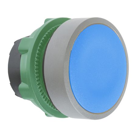 Schneider Electric Harmony Series Blue Push Push Push Button Head, 22mm Cutout, IP66, IP67 [ZB5AH06C0]; 357-803