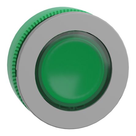 Schneider Electric Harmony Series Green Illuminated Push-In Push Button Head, 30.5mm Cutout, IP66, IP67 [ZB5FA38C0]; 357-809