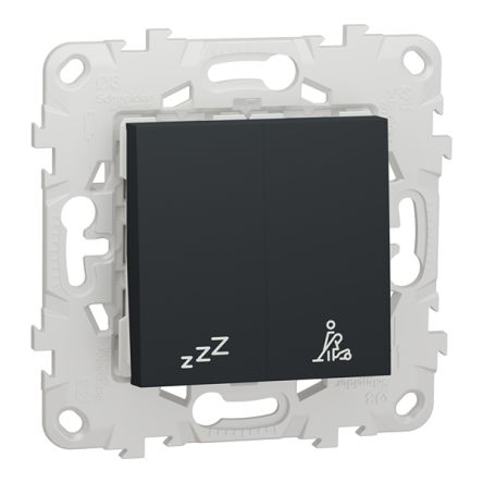 Schneider Electric Unica Anthracite Plug Socket, 10A, Indoor Use [NU521754]; 357-822