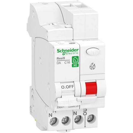 Schneider Electric Resi9 R9E MCB, 1P, 10A, 230V AC [R9ETC610]; 357-825