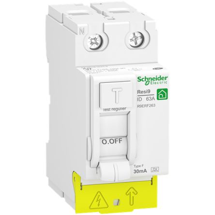 Schneider Electric 2 Pole Clip-In Switch Disconnector - 63A Maximum Current, IP20 [R9PRF263]; 357-835