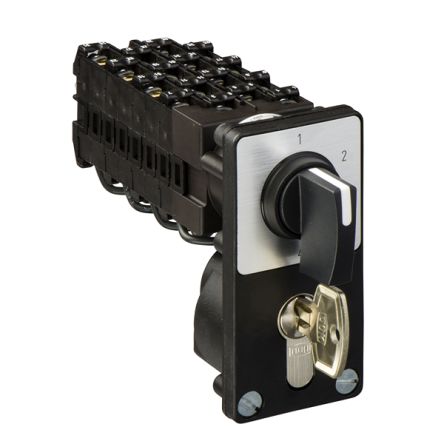 Schneider Electric, 4P 4 Position 60° Multi Step Cam Switch, 12A, Handle Actuator [K1Q034NZ4]; 357-871