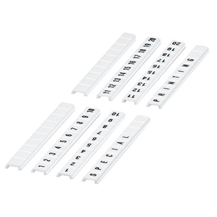 Schneider Electric Linergy TR Cable Marker, Pre-printed "1 → 10", for NSYTRH, NSYTRP, NSYTRR, NSYTRABF510 [NSYTRABF510]; 357-877