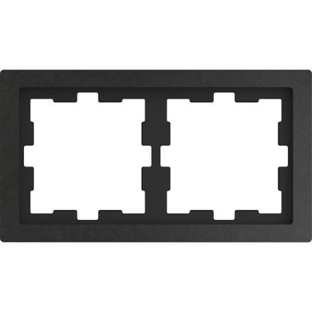 Schneider Electric Black 2 Gang Light Switch Cover [MTN4020-6547]; 357-916