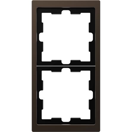 Schneider Electric Brown 2 Gang Light Switch Cover [MTN4020-6552]; 357-917