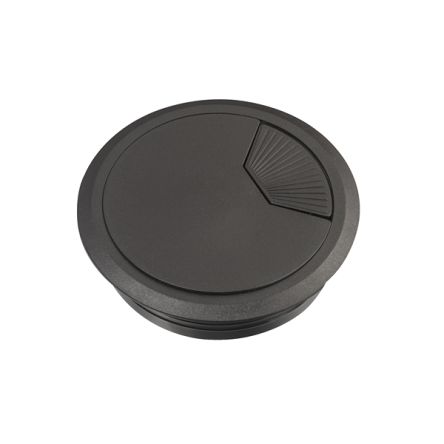 Schneider Electric Unica system+ Black Plastic 80mm Cable Grommet INS61212 [INS61212]; 357-963
