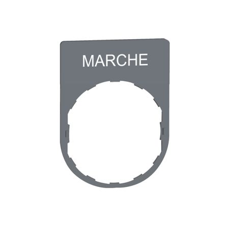 Schneider Electric Marking Accessory for Use with Pushbuttons, Marche [ZBYP2103C0]; 357-970
